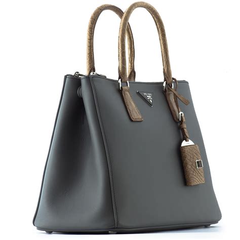 prada gray purse|prada leather handbags.